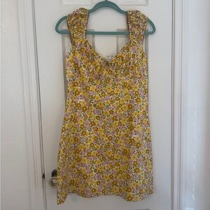 Floral summer mini dress